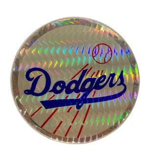 Vintage‎ 1990s Los Angeles Dodgers Holographic Baseball Sticker World Series